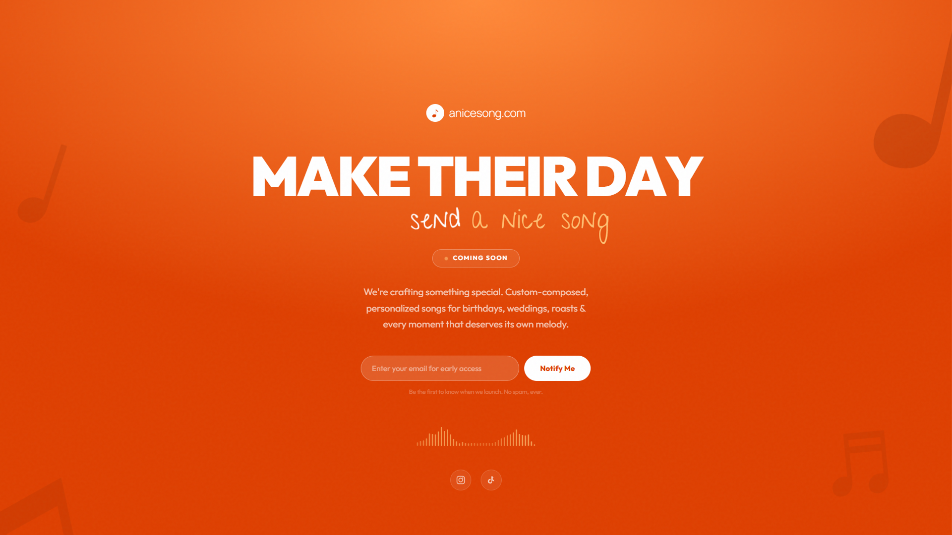 A Nice Song website