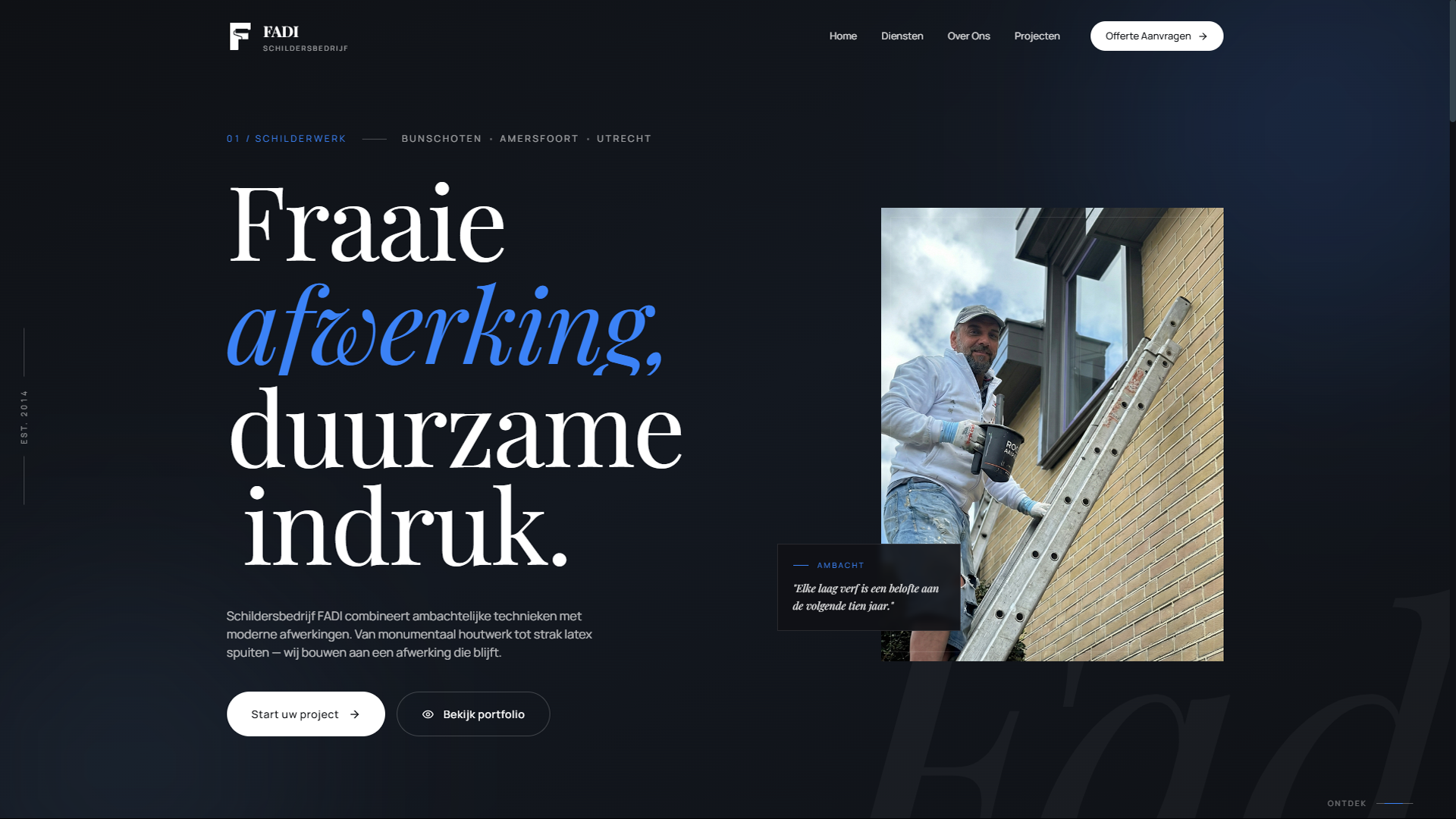 Schildersbedrijf FADI website