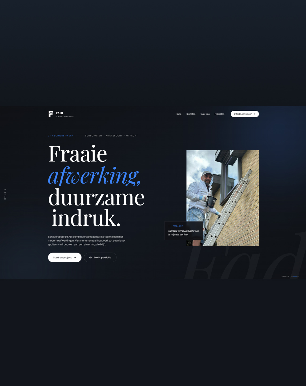 Webdesign — schildersbedrijf